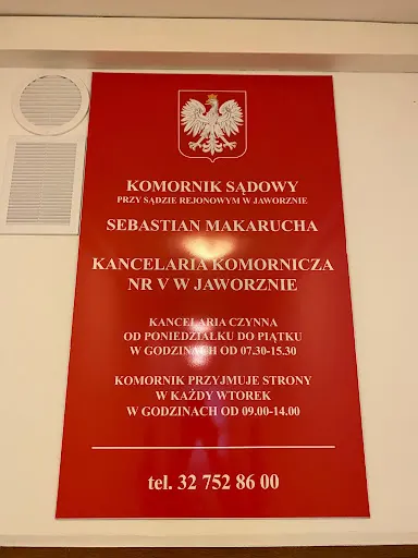Komornik Sądowy przy Sądzie Rejonowym w Jaworznie Sebastian Makarucha